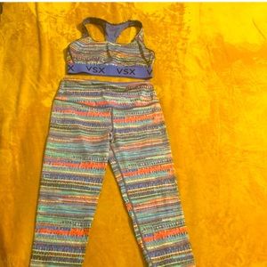 Victoria’s Secret sport legging with matching sport top.